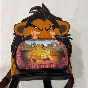 Disney The Lion King Brown and Black Graphic Backpack